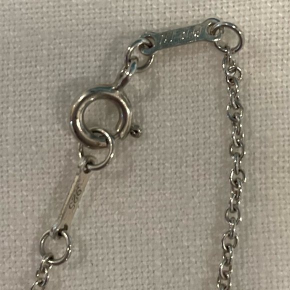 Tiffany & Co. Elsa Peretti Sterling Silver Open Heart Pendant Necklace 22mm - Picture 6 of 8